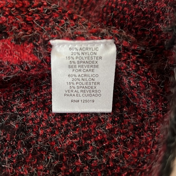 Joseph A Women’s Buffalo Check Sweater - Picture 4 of 4